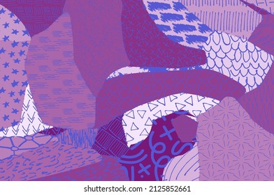 Abstract black strokes, Hand sketched Vector Pattern. Abstract background in geometric style. Abstract multicolored geometric pattern	
