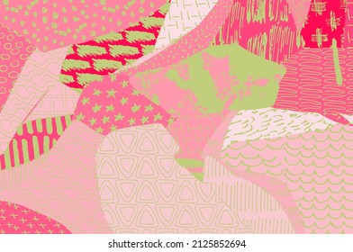 Abstract black strokes, Hand sketched Vector Pattern. Abstract background in geometric style. Abstract multicolored geometric pattern	
