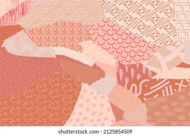 Abstract black strokes, Hand sketched Vector Pattern. Abstract background in geometric style. Abstract multicolored geometric pattern	
