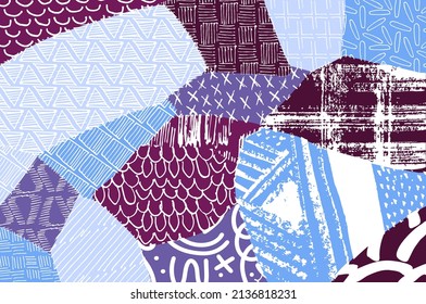 Abstract black strokes, Hand sketched Vector Pattern. Abstract background in geometric style. Abstract multicolored geometric pattern	