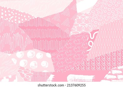 Abstract black strokes, Hand sketched Vector Pattern. Abstract background in geometric style. Abstract multicolored geometric pattern	