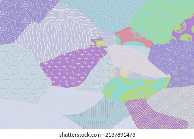 Abstract black strokes, Hand sketched Vector Pattern. Abstract background in geometric style. Abstract multicolored geometric pattern	
