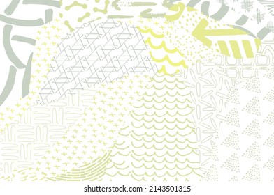 Abstract black strokes, Hand sketched Vector Pattern. Abstract background in geometric style. Abstract multicolored geometric pattern	
