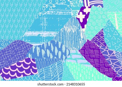 Abstract black strokes, Hand sketched Vector Pattern. Abstract background in geometric style. Abstract multicolored geometric pattern	
