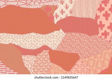 Abstract black strokes, Hand sketched Vector Pattern. Retro abstract pattern in geometric style. Abstract multicolored geometric pattern.	