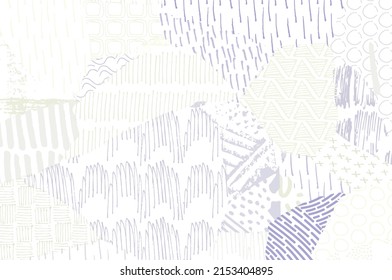 Abstract black strokes, Hand sketched Vector Pattern. Retro abstract pattern in geometric style. Abstract multicolored geometric pattern.	

