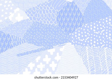 Abstract black strokes, Hand sketched Vector Pattern. Retro abstract pattern in geometric style. Abstract multicolored geometric pattern.	
