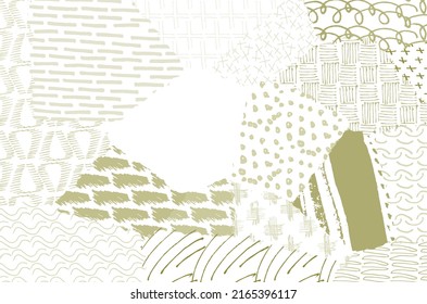 Abstract black strokes, Hand sketched Vector Pattern. Retro abstract pattern in geometric style. Abstract multicolored geometric pattern.	

