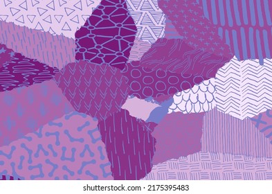 Abstract black strokes, Hand sketched Vector Pattern. Retro abstract pattern in geometric style. Abstract multicolored geometric pattern.	
