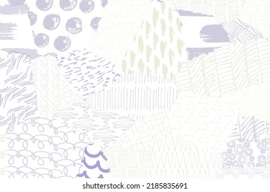Abstract black strokes, Hand sketched Vector Pattern. Retro abstract pattern in geometric style. Abstract multicolored geometric pattern.	
