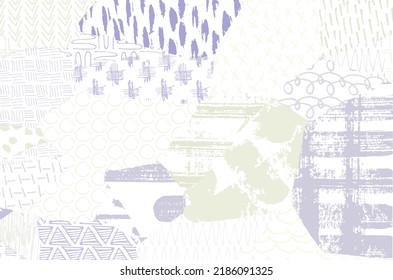 Abstract black strokes, Hand sketched Vector Pattern. Retro abstract pattern in geometric style. Abstract multicolored geometric pattern.	
