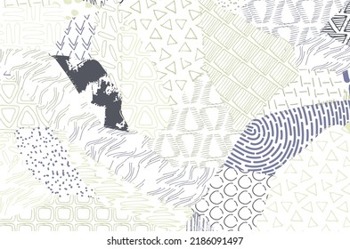 Abstract black strokes, Hand sketched Vector Pattern. Retro abstract pattern in geometric style. Abstract multicolored geometric pattern.	
