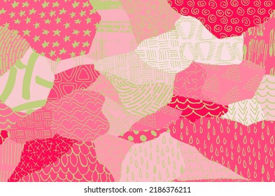 Abstract black strokes, Hand sketched Vector Pattern. Retro abstract pattern in geometric style. Abstract multicolored geometric pattern.	
