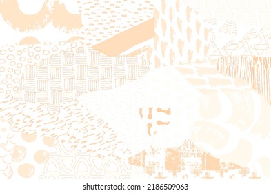 Abstract black strokes, Hand sketched Vector Pattern. Retro abstract pattern in geometric style. Abstract multicolored geometric pattern.	
