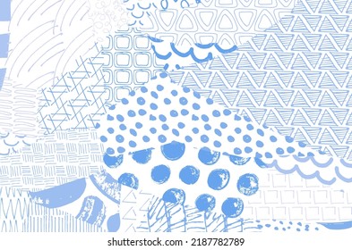 Abstract black strokes, Hand sketched Vector Pattern. Retro abstract pattern in geometric style. Abstract multicolored geometric pattern.	