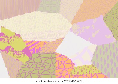 Abstract black strokes, Hand sketched Vector Pattern. Retro abstract pattern in geometric style. Abstract multicolored geometric pattern.	
