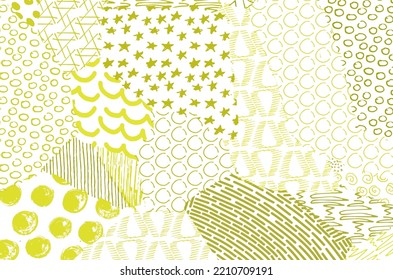 Abstract black strokes, Hand sketched Vector Pattern. Retro abstract pattern in geometric style. Abstract multicolored geometric pattern.	