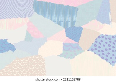 Abstract black strokes, Hand sketched Vector Pattern. Retro abstract pattern in geometric style. Abstract multicolored geometric pattern.	
