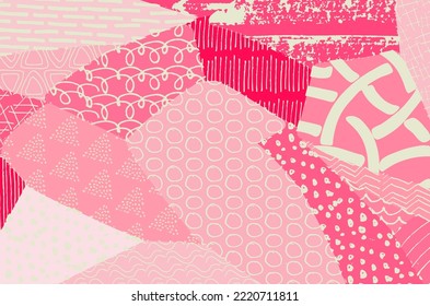 Abstract black strokes, Hand sketched Vector Pattern. Retro abstract pattern in geometric style. Abstract multicolored geometric pattern.	

