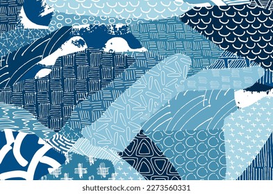 Abstract black strokes, Hand sketched Vector Pattern. Retro abstract pattern in geometric style. Abstract multicolored geometric pattern.	

