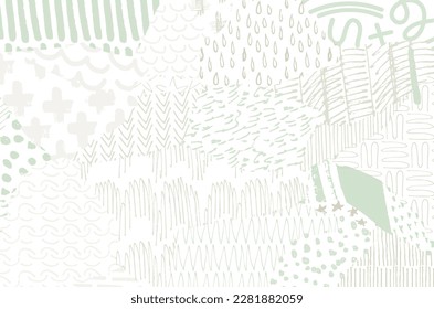 Abstract black strokes, Hand sketched Vector Pattern. Retro abstract pattern in geometric style. Abstract multicolored geometric pattern.	
