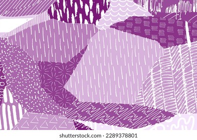 Abstract black strokes, Hand sketched Vector Pattern. Retro abstract pattern in geometric style. Abstract multicolored geometric pattern.	
