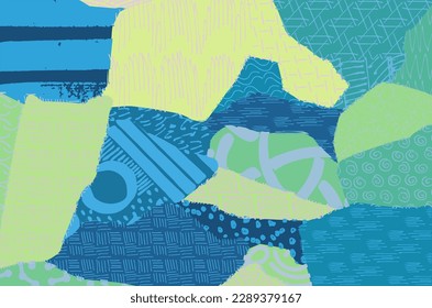 Abstract black strokes, Hand sketched Vector Pattern. Retro abstract pattern in geometric style. Abstract multicolored geometric pattern.	
