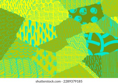 Abstract black strokes, Hand sketched Vector Pattern. Retro abstract pattern in geometric style. Abstract multicolored geometric pattern.	
