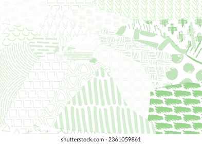 Abstract black strokes, Hand sketched Vector Pattern. Retro abstract pattern in geometric style. Abstract multicolored geometric pattern.	
