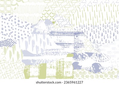 Abstract black strokes, Hand sketched Vector Pattern. Abstract background in geometric style. Abstract multicolored geometric pattern	
