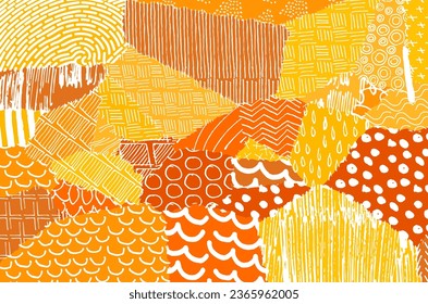 Abstract black strokes, Hand sketched Vector Pattern. Abstract background in geometric style. Abstract multicolored geometric pattern	
