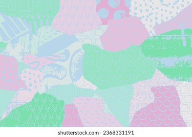 Abstract black strokes, Hand sketched Vector Pattern. Retro abstract pattern in geometric style. Abstract multicolored geometric pattern.	
