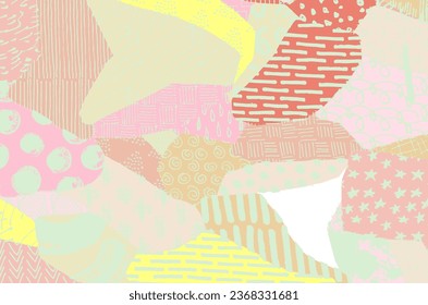Abstract black strokes, Hand sketched Vector Pattern. Retro abstract pattern in geometric style. Abstract multicolored geometric pattern.	
