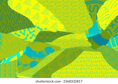 Abstract black strokes, Hand sketched Vector Pattern. Retro abstract pattern in geometric style. Abstract multicolored geometric pattern.	
