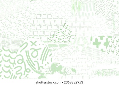 Abstract black strokes, Hand sketched Vector Pattern. Retro abstract pattern in geometric style. Abstract multicolored geometric pattern.	
