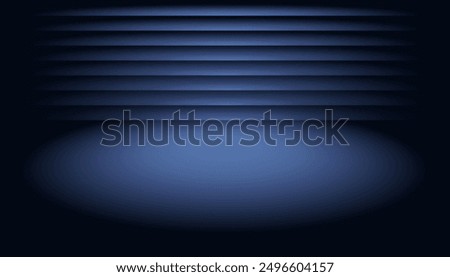 Abstract black studio background, lighted room with layered textured floor and walls, empty space behind show, product, car, modern equipment.