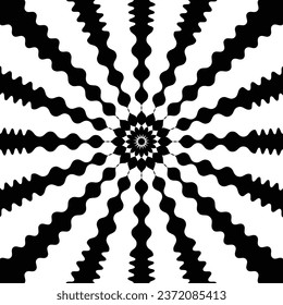 abstract black sunburst, comic beam, sun rays swirl wave pattern background.