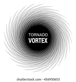 Abstract black swirl twisting vertiginous tornado background. Design element for Comic book. Free space for text. Vector illustration. 