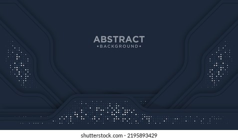 Abstract black technology concept design with glitter combination.