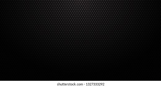 Abstract black texture background hexagon. Vector illustration.