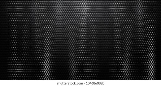 Abstract black texture background hexagon. Vector illustration.