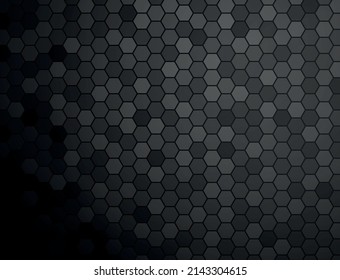 Resumen de hexágono de fondo de textura negra