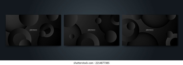 Abstract black texture background hexagon. Vector illustration.
