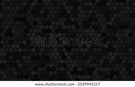 Abstract black texture background hexagon