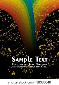 fundo de textura preta abstrata com listras arco-íris