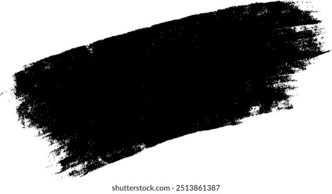 Abstract black texture brush stroke design for versatile creative projects