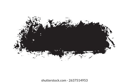 Abstract black texture, brush stroke, spot