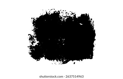 Abstract black texture, brush stroke, spot