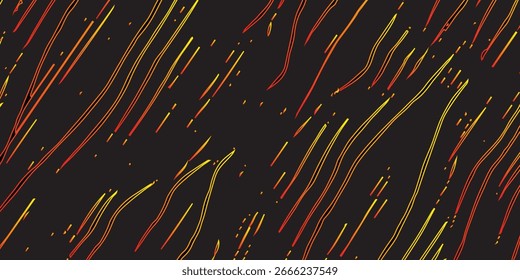 Abstract black texture motion background. Red grunge combustion isolated on a black background. Abstract 3d vector illustration