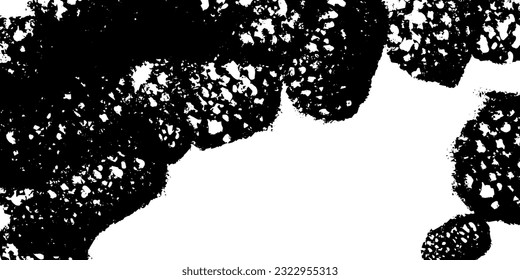Abstract black texture. Vector background. sponge, washcloth